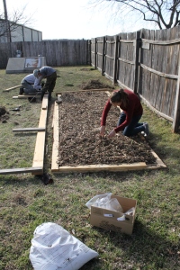 The weather was perfect the past few days to work on the garden.